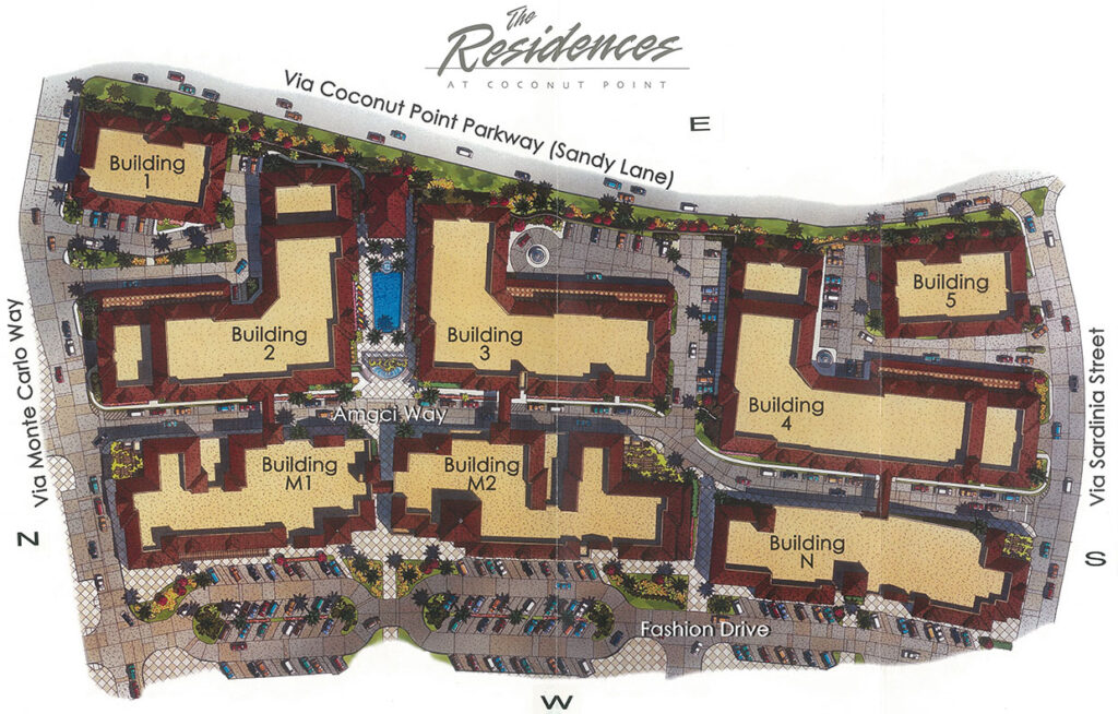 The Residences at Coconut Point Map